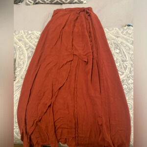 Cape Juby skirt rust orange fall color size xs